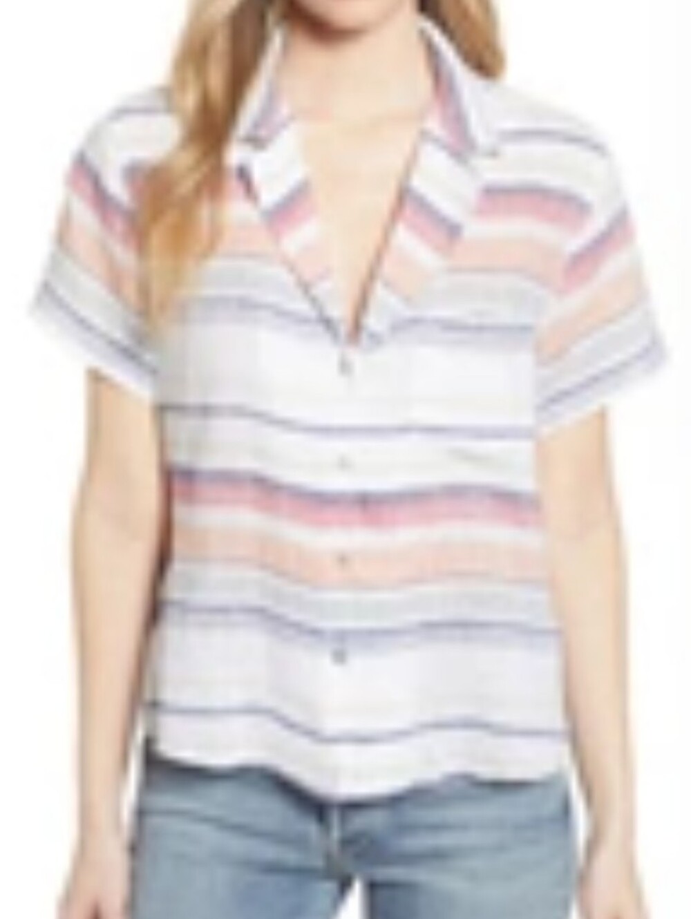 RAILS linen zuma shirt marrakesh stripe XS